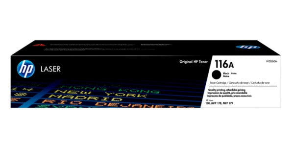 HP 116A W2060A Toner Cartridge, 1K Pages, Black