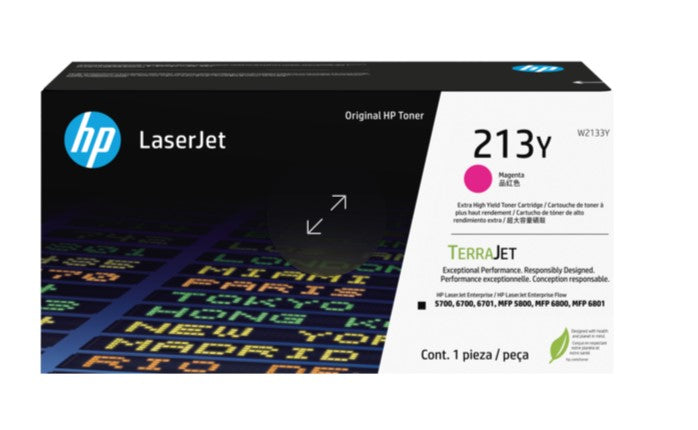 Genuine HP 213Y W2133Y OEM Extra HY LaserJet Toner Cartridge, 12K Pages, Magenta