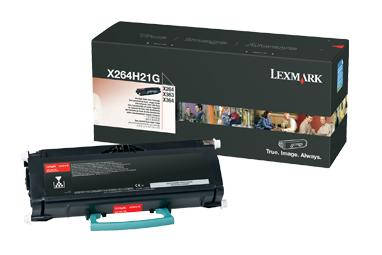 Lexmark X264H21G OEM HY Toner Cartridge, 9K pages, Black