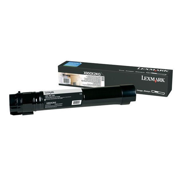Lexmark X950X2KG OEM HY Toner Cartridge, 32K Pages, Black