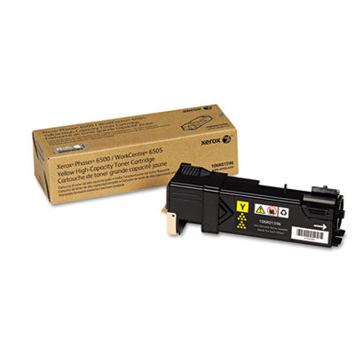 Xerox 106R01596 OEM High-Capacity Toner Cartridge, 2500 pages, Yellow