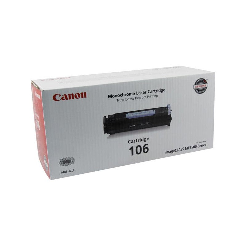 Canon 0264B001AA CRG 106 OEM Toner Cartridge, 5K Pages, Black