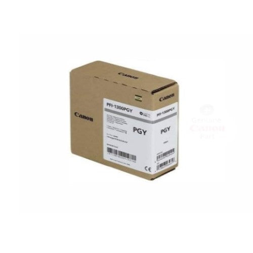 Canon 0818C001 PFI-1300PGY OEM Ink Tank, 330ml Pages, Photo Gray