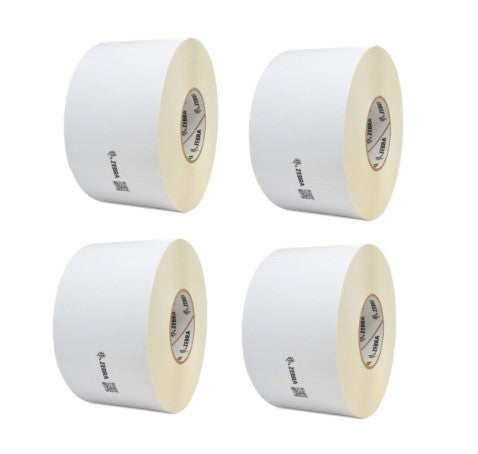 Zebra 10018340 Thermal Transfer Labels (4" x 6") (3" Core) (8" OD) (Box of 4 Rolls)