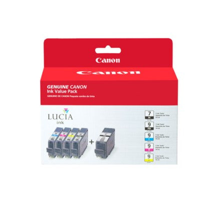 Canon 1034B010 PGI-7 / PGI-9 OEM Ink Set, Black/Color