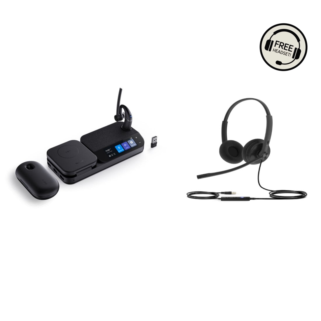 Yealink 1208654 BH71 Mono Workstation Pro & 1308048 UH34 Lite Dual Teams Headset