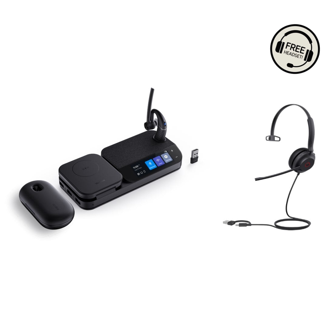 Yealink 1208654 BH71 Mono Workstation Pro & 1308135 UH35 Mono Teams Headset