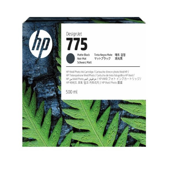 HP 775 1XB22A OEM Ink Cartridge, 500ml Pages, Matte Black