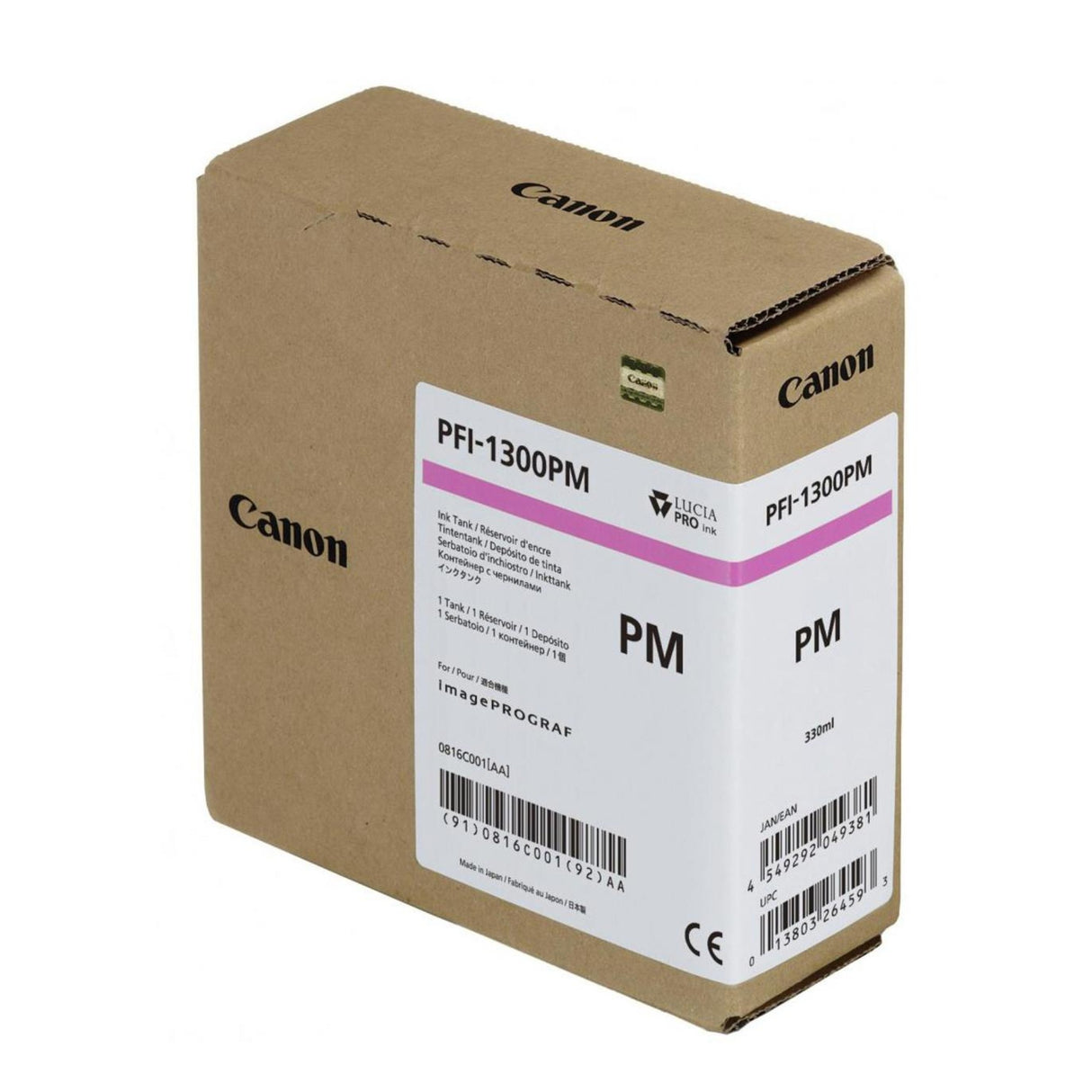 Canon 2361C001 PFI-310M OEM Ink Cartridge, 330ml Pages, Magenta