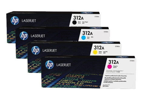 HP 312A OEM Toner Set, B/C/M/Y