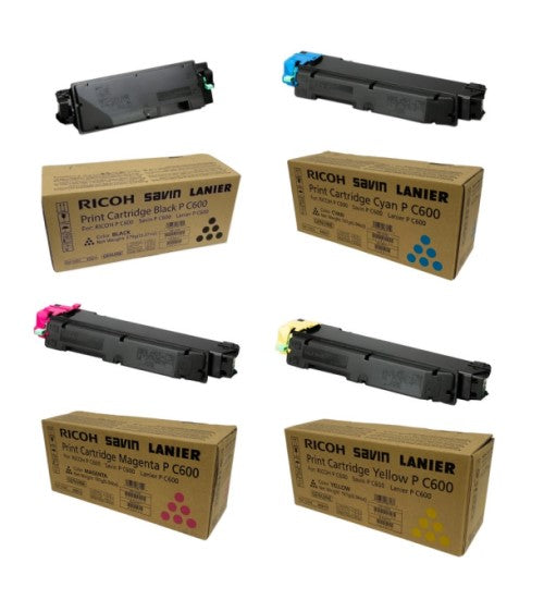 Lanier 408310 OEM Toner Set, B/C/M/Y