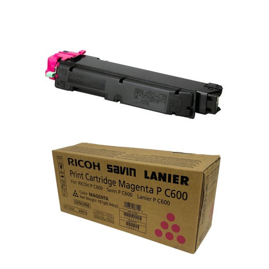 Ricoh 408312 OEM Toner Cartridge, 12k pages, Magenta