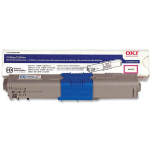 Okidata 44469702 TYPE-C17 OEM Toner Cartridge, 3K pages, Magenta