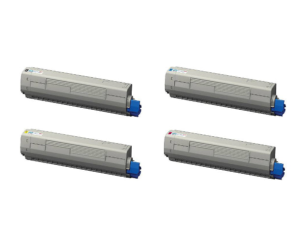 Compatible for 44844512 Okidata Toner Set, B/C/M/Y