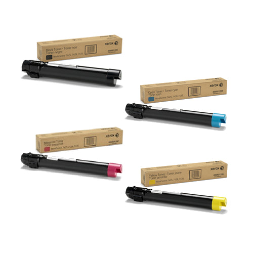 Xerox 6R1395 OEM Toner Set. B/C/M/Y
