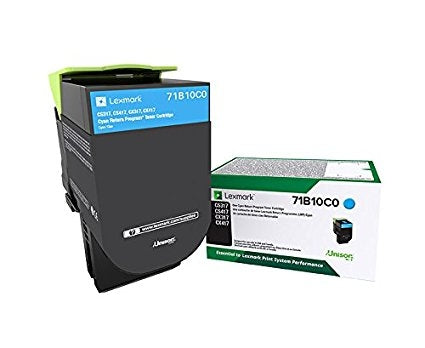 Lexmark 71B10C0 OEM RP Toner Cartridge, 2300 Pages, Cyan