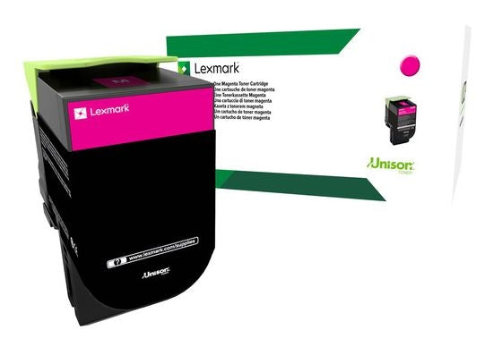 Lexmark 71B1HM0 OEM HY Return Program Toner Cartridge, 3.5 Pages, Magenta