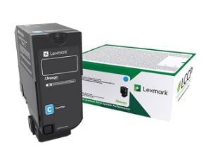 Lexmark 74C10C0 OEM Return Program Toner Cartridge, 3K Pages, Cyan