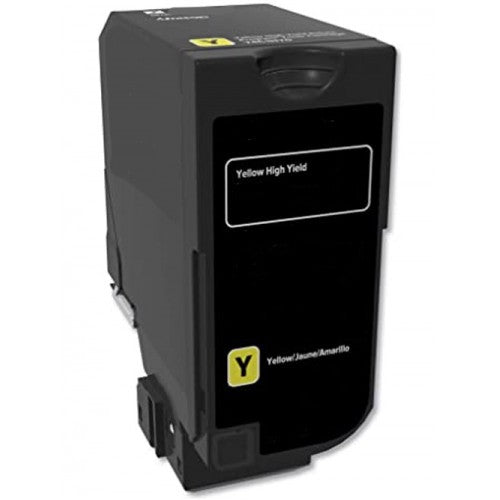 Compatible for 74C1HY0 HY Toner Cartridge, 12K Pages, Yellow