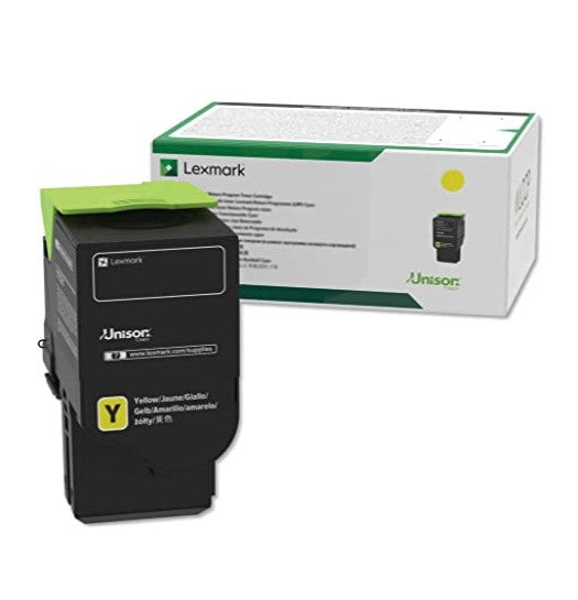 Lexmark 78C10Y0 OEM Return Program Toner Cartridge, 1.4k pages, Yellow