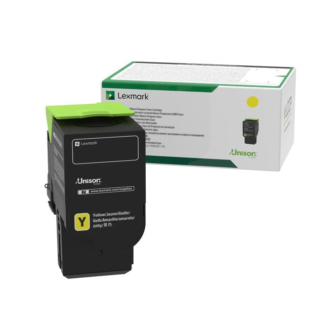 Lexmark 78C1UY0 Ultra HY Return Program Toner Cartridge, 7k pages, Yellow