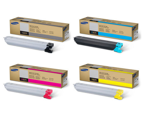 Samsung 809S OEM Toner Set, B/C/M/Y