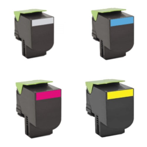 Compatible for 80C1XK0 801X Extra HY Toner Set B/C/M/Y