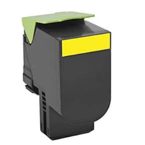 Compatitble for 80C1XY0 801XY Extra HY Toner Cartridge, 4K Pages, Yellow