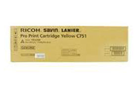 Lanier 828186 OEM Toner Cartridge, 48500 pages, Yellow