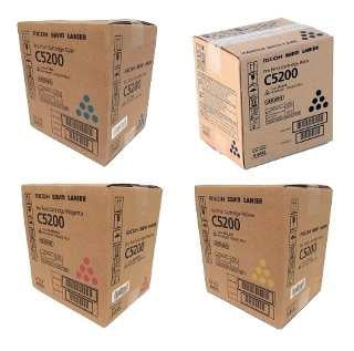Lanier 828422 OEM Toner Set, B/C/M/Y