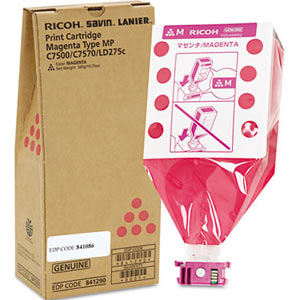 Ricoh 841290 841086 (TypeMPC7500A) OEM Toner Cartridge, 36K pages, Magenta
