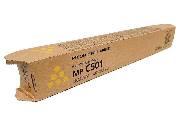 Ricoh 842246 OEM Toner Cartridge, 12K Pages, Yellow