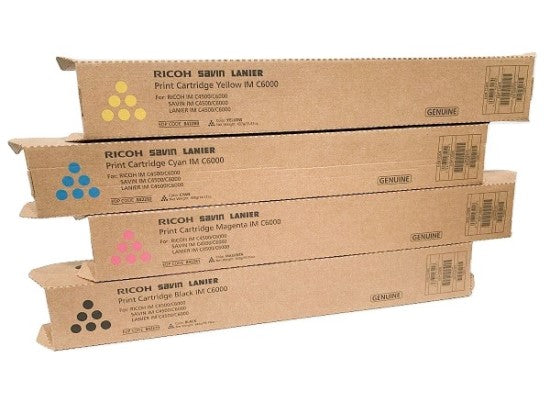 Lanier 842279 OEM Toner Set, B/C/M/Y
