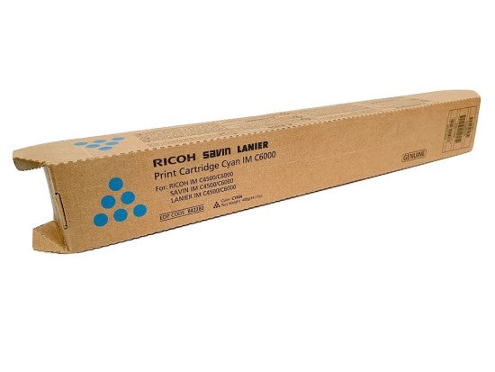 Ricoh 842282 / 842290 OEM Toner Cartridge, 22.5k pages, Cyan