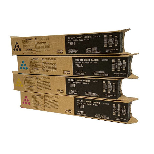 Ricoh 842370 OEM Toner Set, B/C/M/Y
