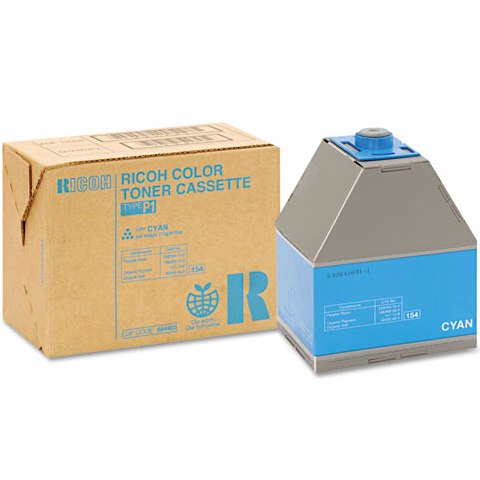 Ricoh 888343 OEM Toner Cartridge, Type-R1, 10K pages, Cyan