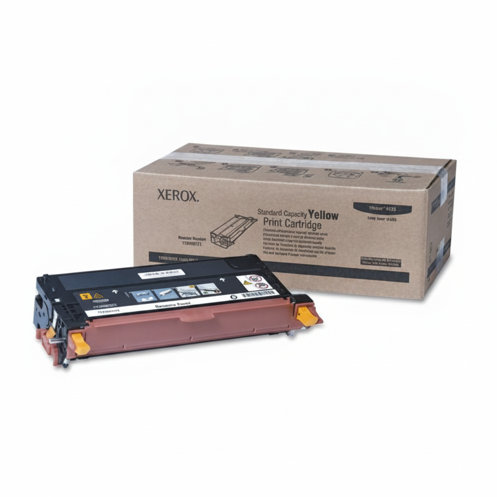 Xerox 113R00721 OEM Toner Cartridge, 2K pages, Yellow