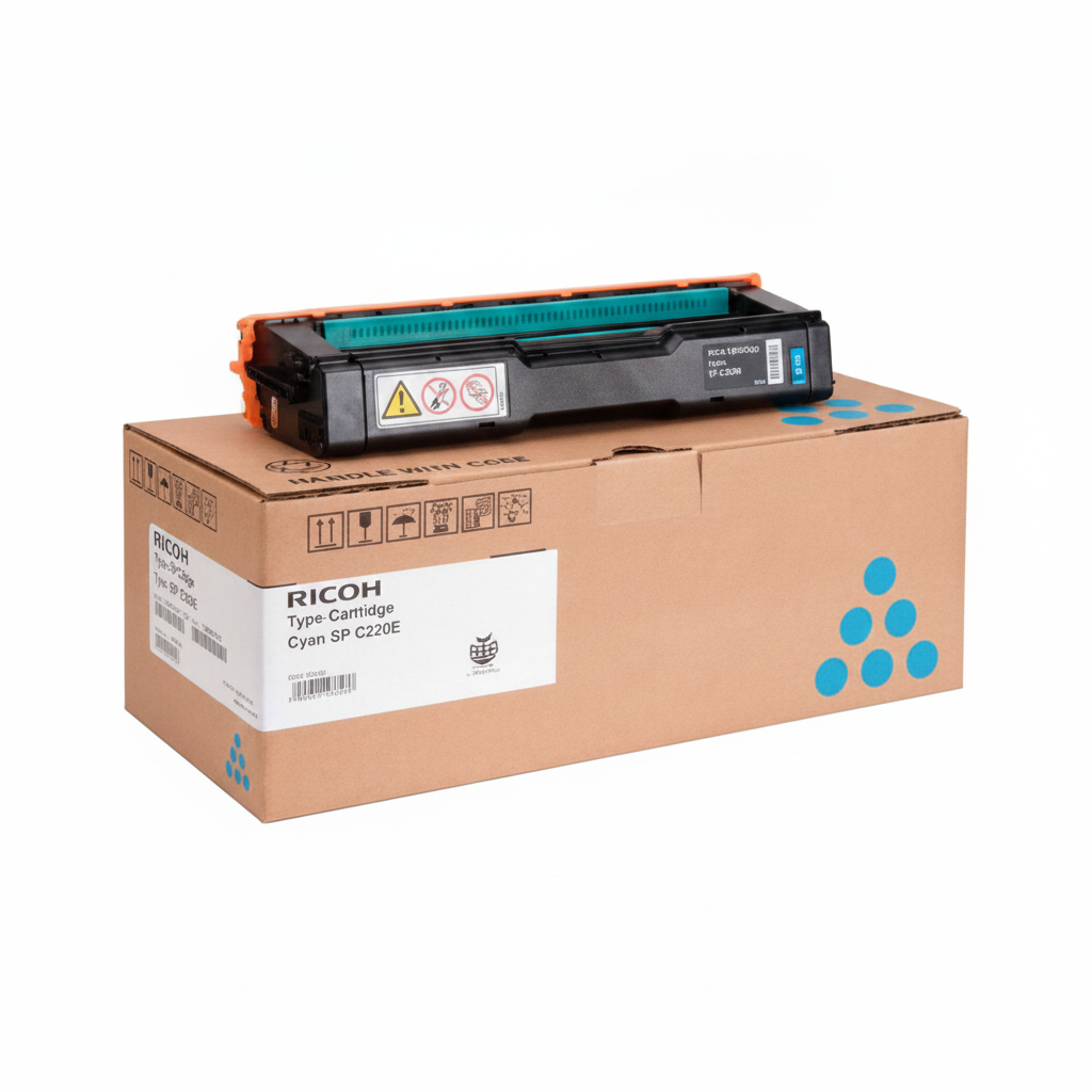 Ricoh 406047 Type-SPC220A OEM Toner Cartridge, 2K pages, Cyan