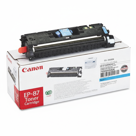 Canon 7432A005AA EP-87 OEM Toner Cartridge, 4,000 pages, Cyan