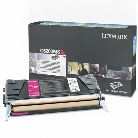 Lexmark C5200MS OEM Toner Cartridge, 3K pages, Magenta