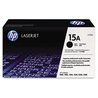 HP C7115A 15A OEM Toner Cartridge, 2500 pages, Black