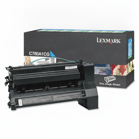 Lexmark C780A1CG OEM Toner Cartridge, 6K pages, Cyan