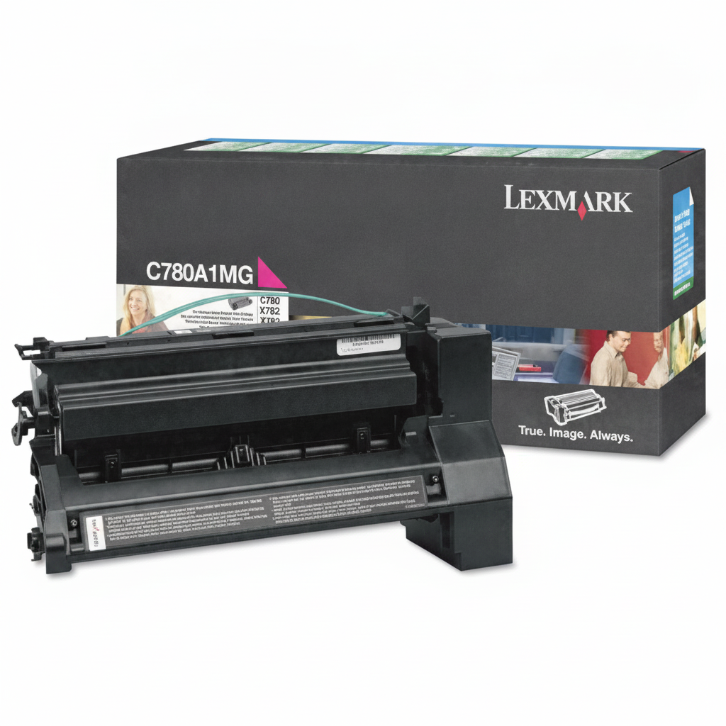 Lexmark C780A1MG OEM Toner Cartridge, 6K pages, Magenta