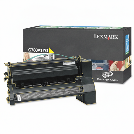 Lexmark C780A1YG OEM Toner Cartridge, 6K pages, Yellow