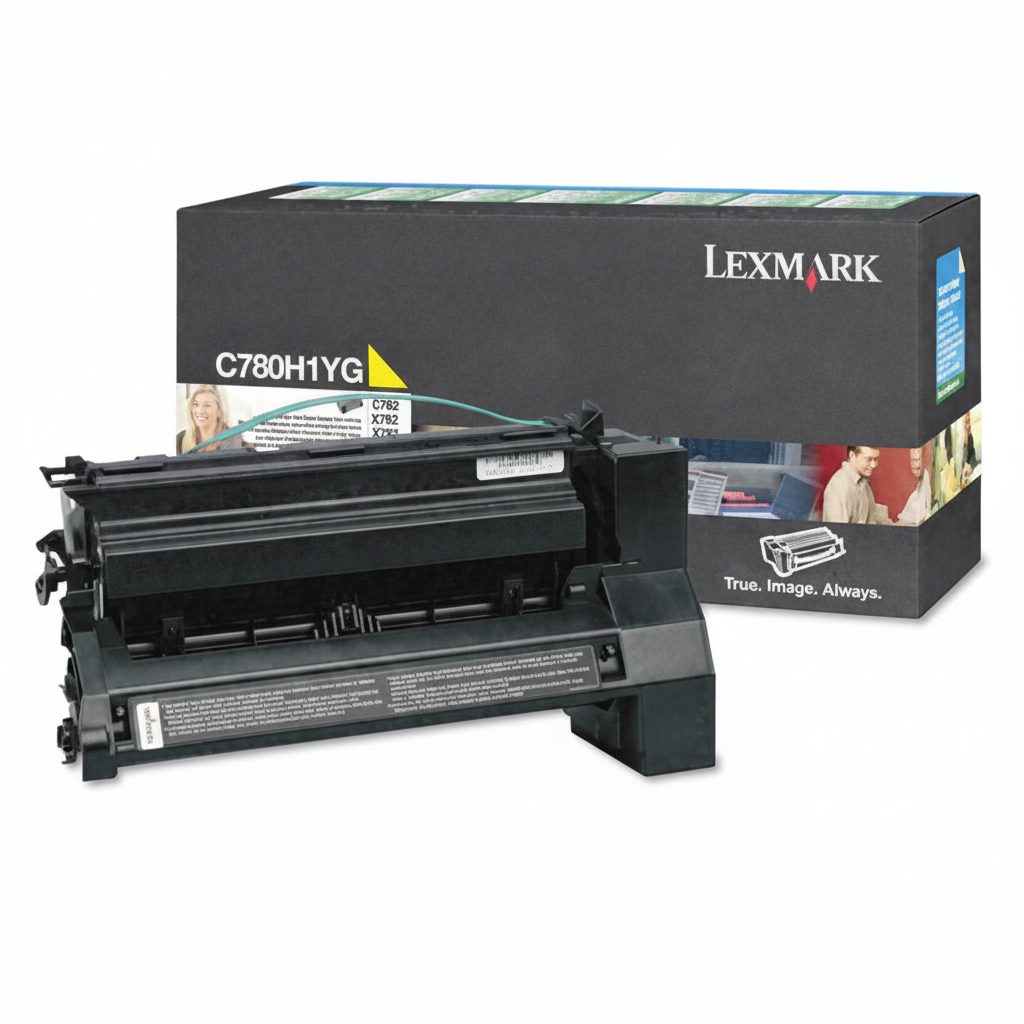 Lexmark C780H1YG OEM HY Toner Cartridge, 10K pages, Yellow
