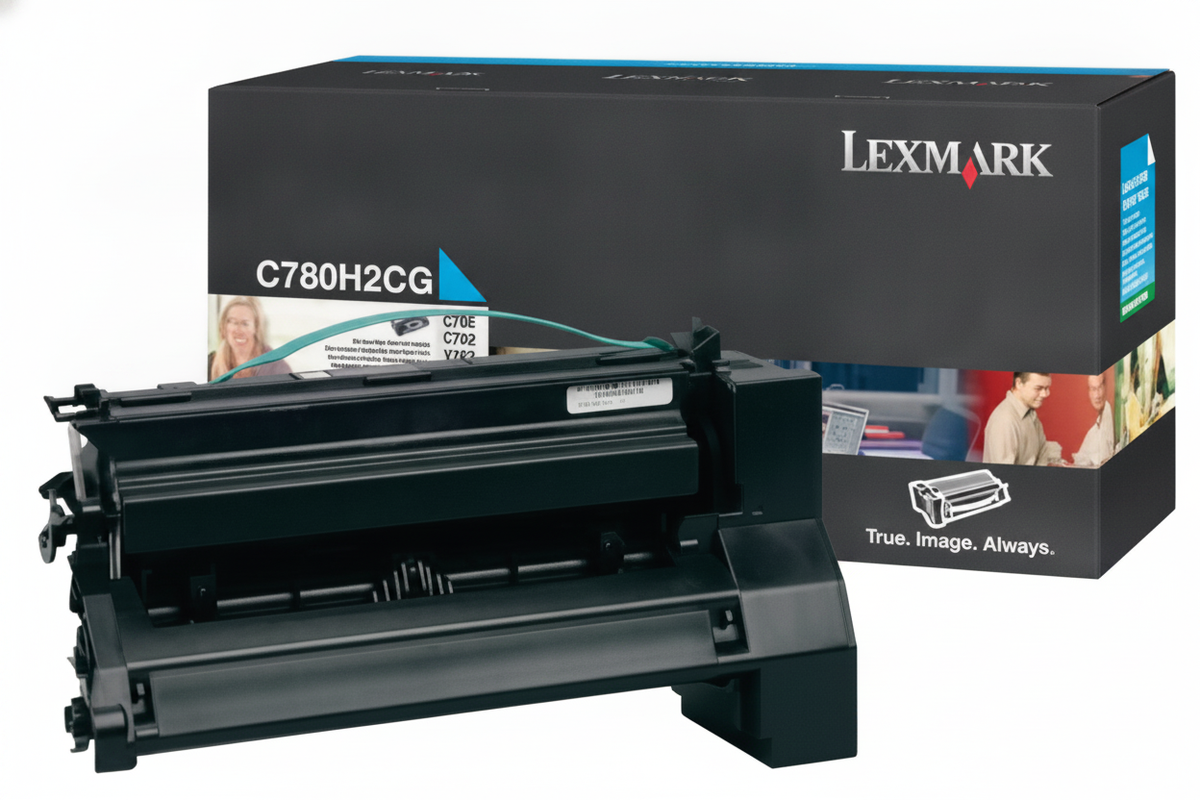 Lexmark C780H2CG OEM HY Toner Cartridge, 10,000 pages, Cyan