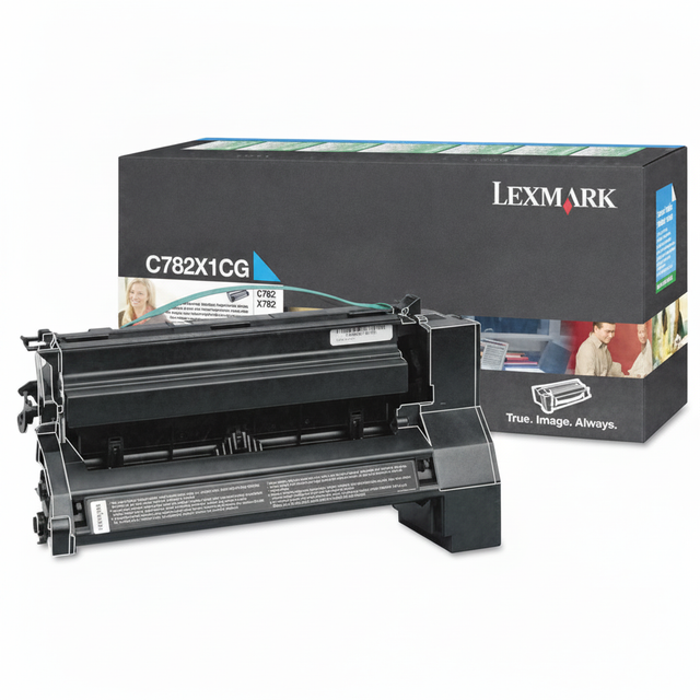 Lexmark C782X1CG OEM Extra HY Toner Cartridge, 15K pages, Cyan