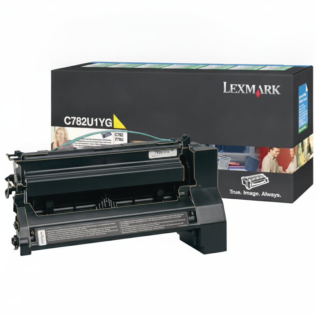 Lexmark C782U1YG OEM Extra HY Toner Cartridge, 16500 pages, Yellow