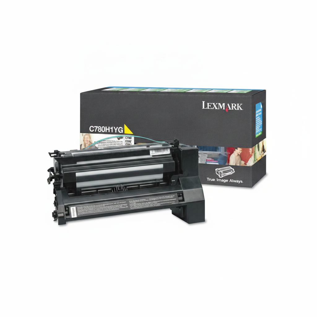 Lexmark C780H4YG OEM HY Toner Cartridge, 10,000 pages, Yellow