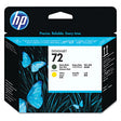 HP 72 C9384A OEM Printhead, Black/Yellow
